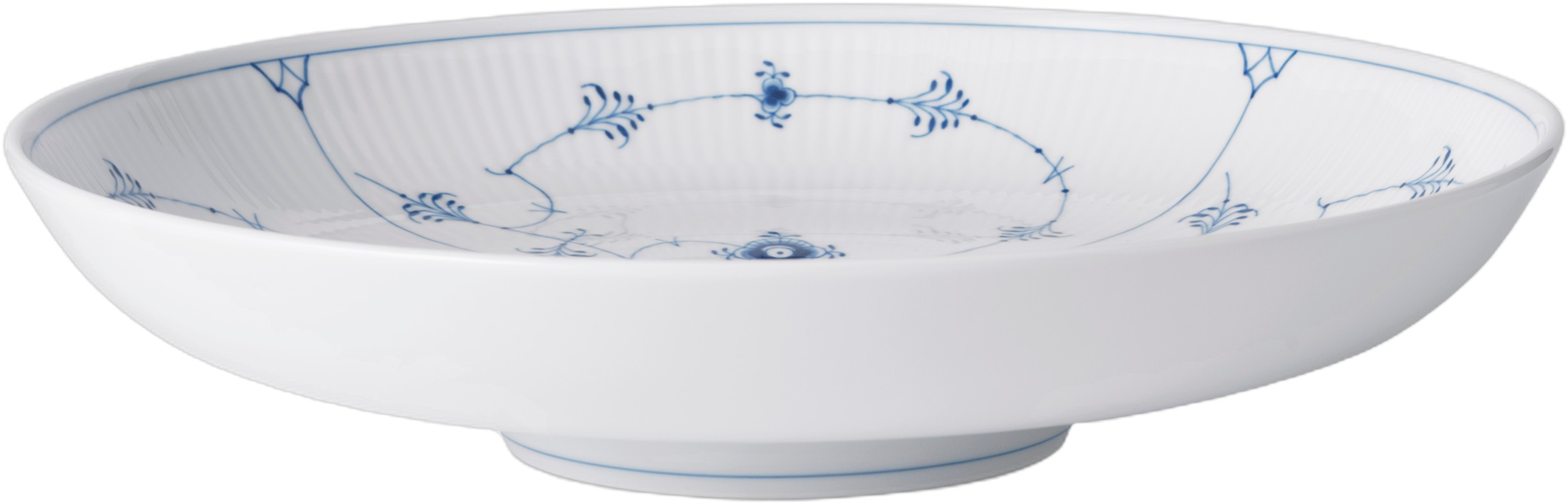 Musselmalet Riflet fad 34 cm